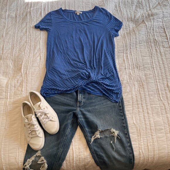 Keds White Leather Sneakers with Gold Eyelets & Soft Foam Insole (8.5) - Picture 5 of 5